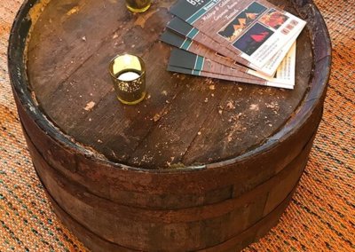 Half Whisky Barrel Coffee Table